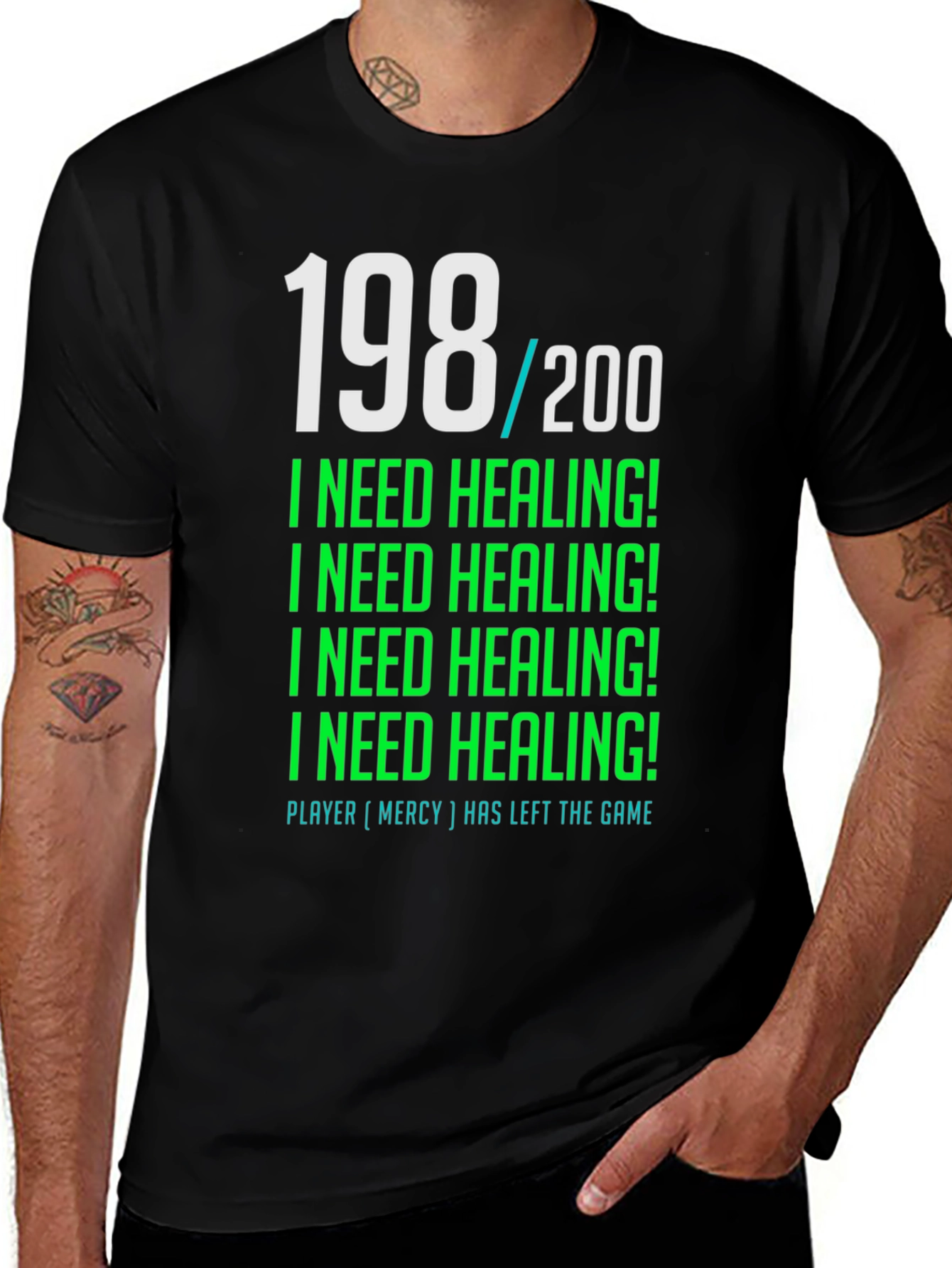 Variant 23 of I Need Healing Gamer T-Shirt