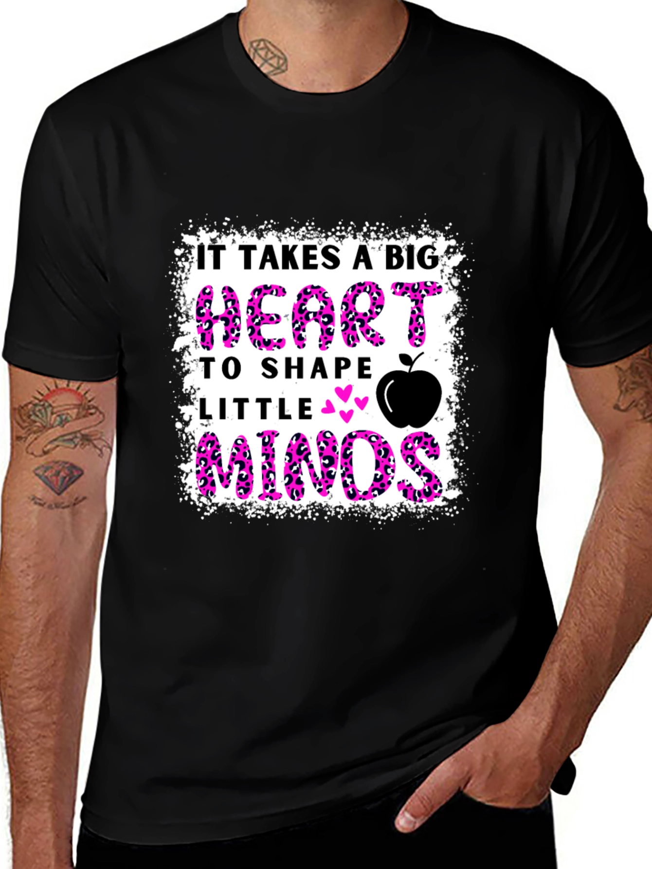 Variant 11 of It Takes a Big Heart Teacher Graphic Tee