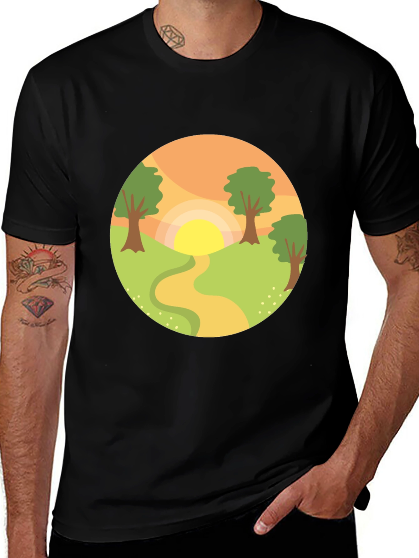 Variant 22 of Nature Path Graphic T-Shirt