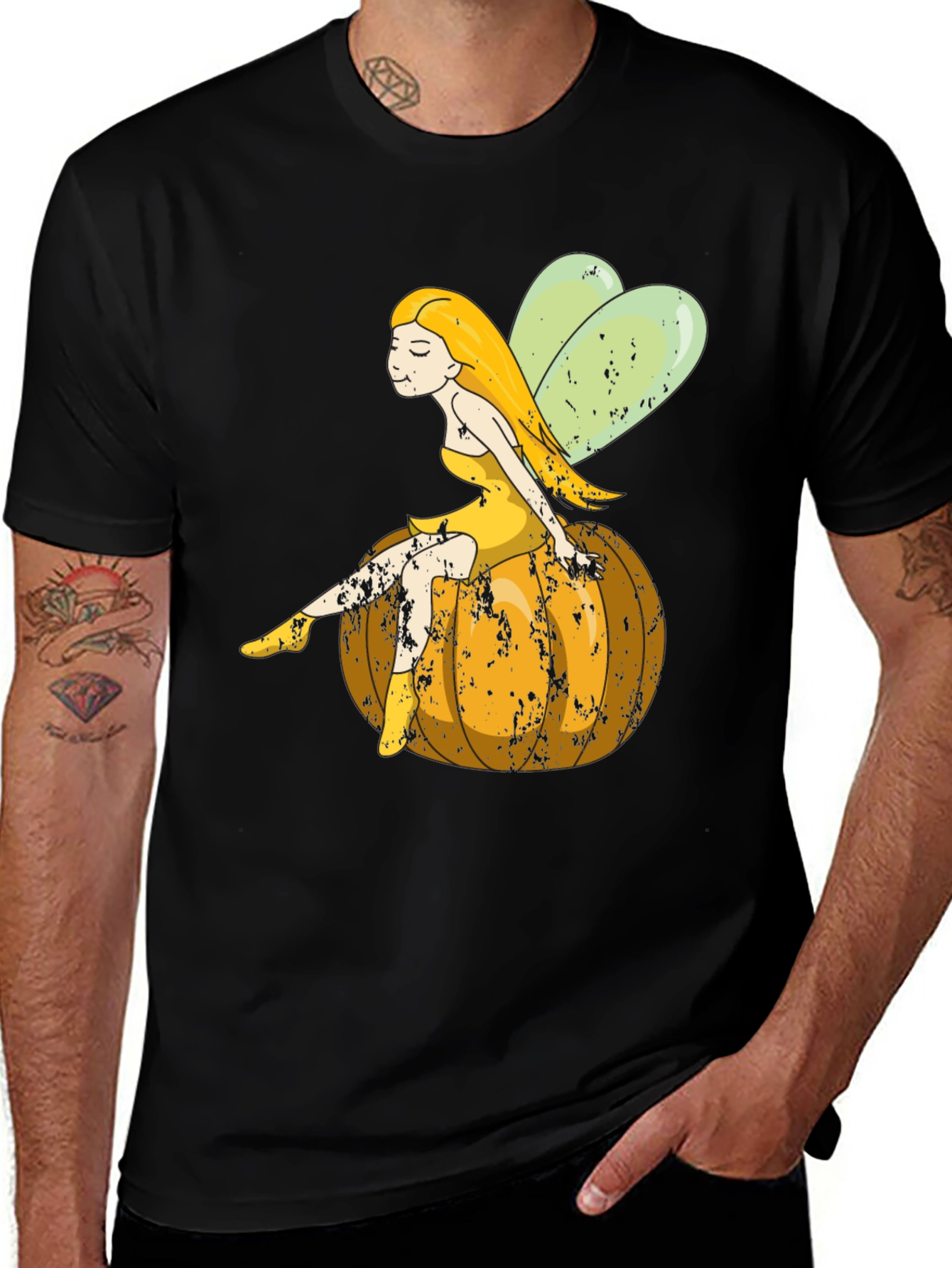 Variant 24 of Fairy on Pumpkin Graphic T-Shirt