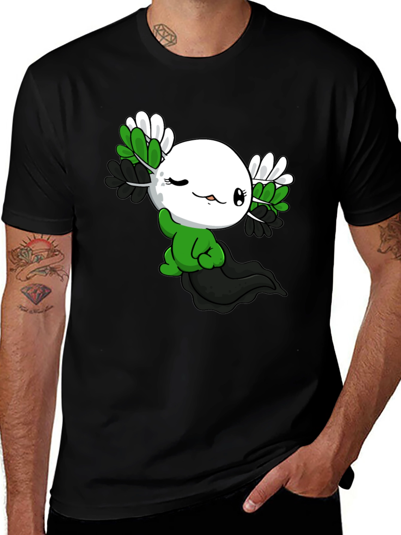Variant 12 of Axolotl Pride T-Shirt - Asexual