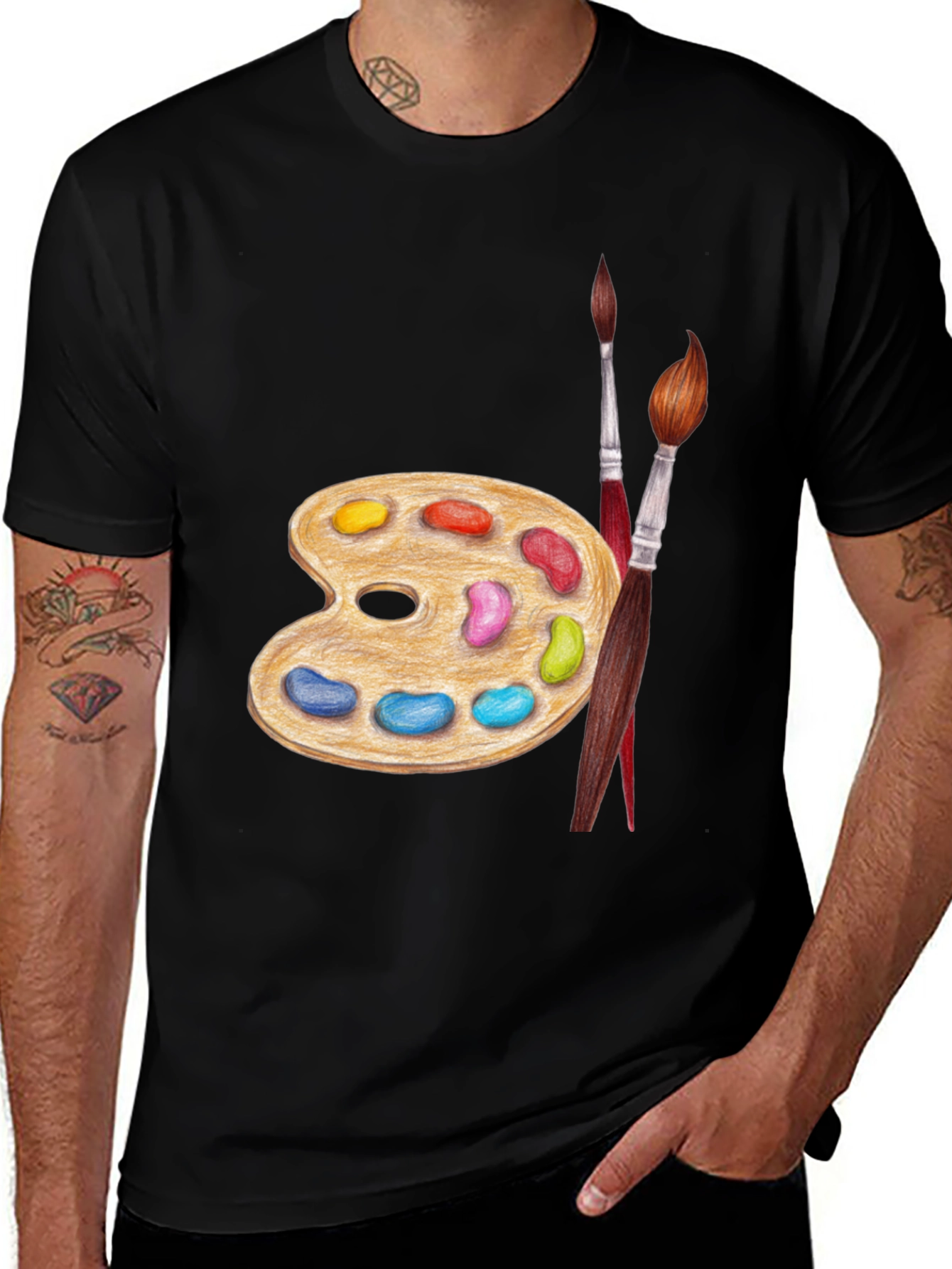 Artist Palette T-Shirt | Creative Painter Tee
