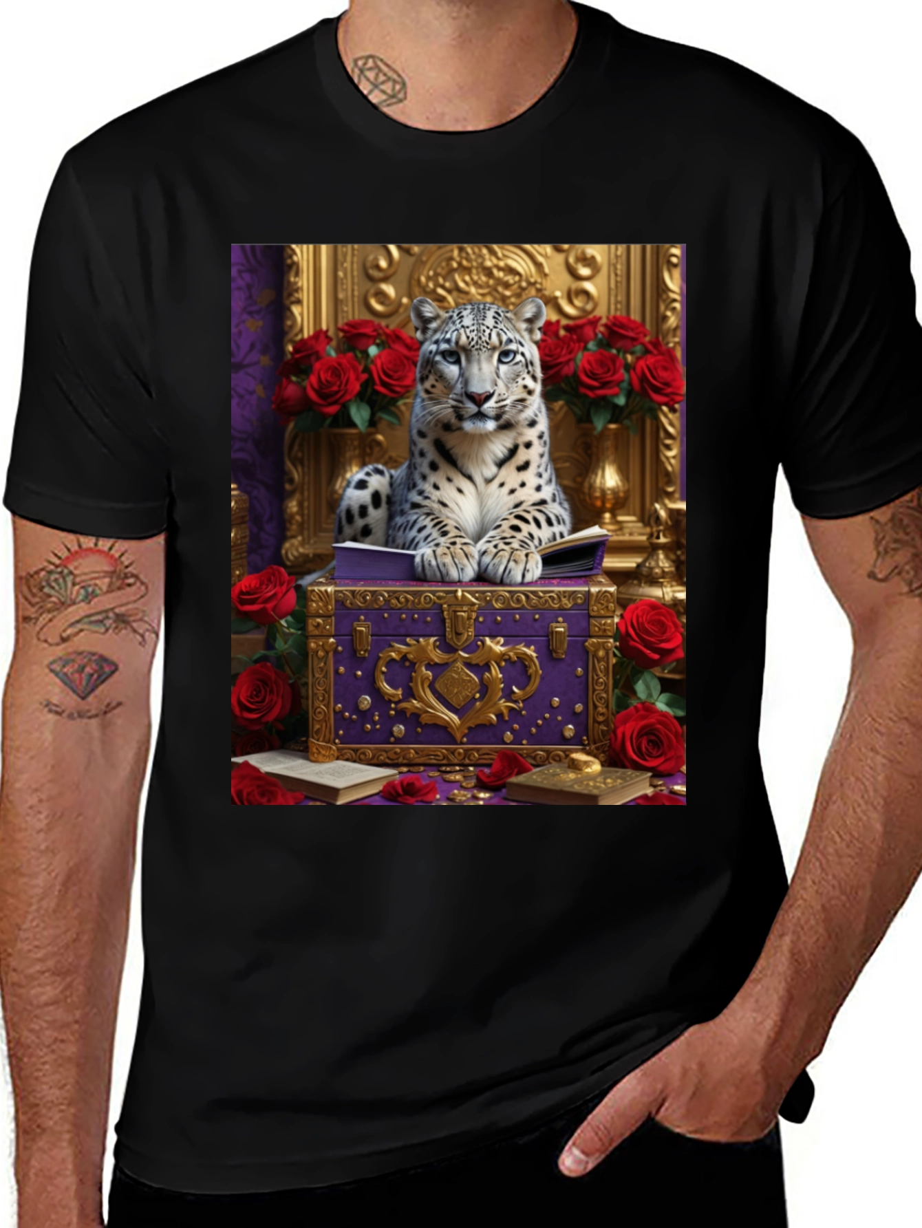 Variant 6 of Royal Snow Leopard T-Shirt