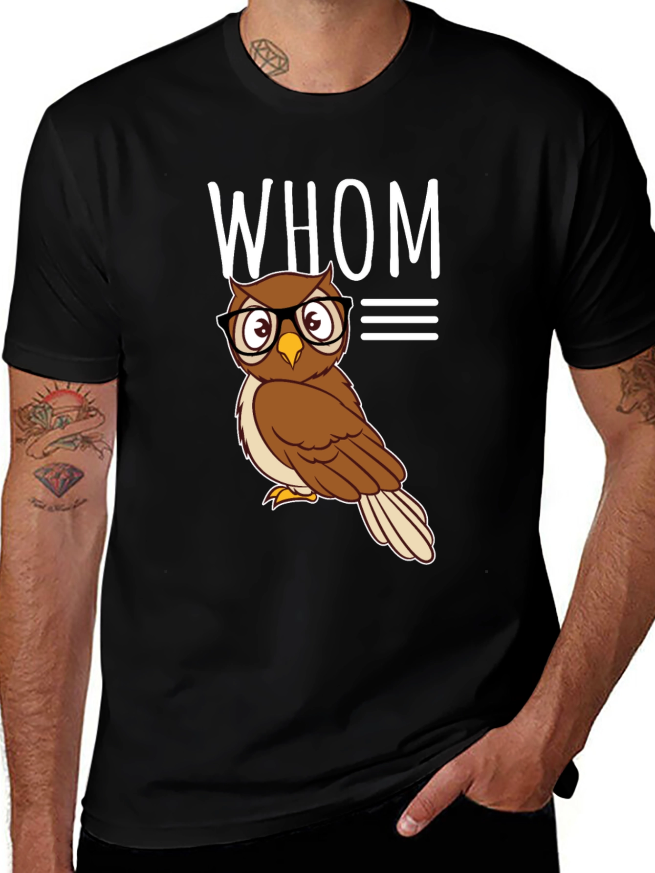 Variant 22 of Whom Owl T-Shirt - Smart & Funny