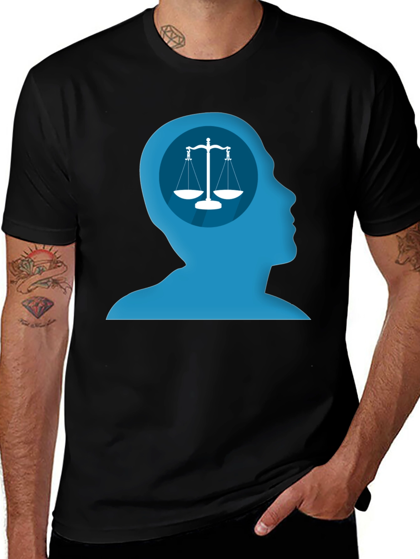Scales of Justice Mind T-Shirt