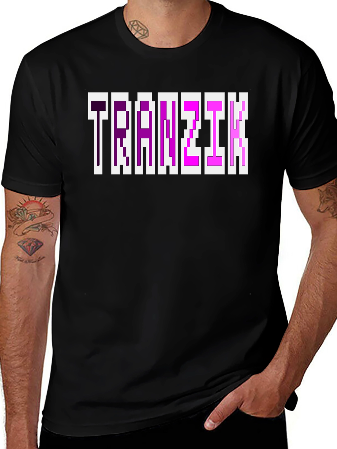 Variant 10 of Tranzit Pixel Art T-Shirt - Retro Gaming Style