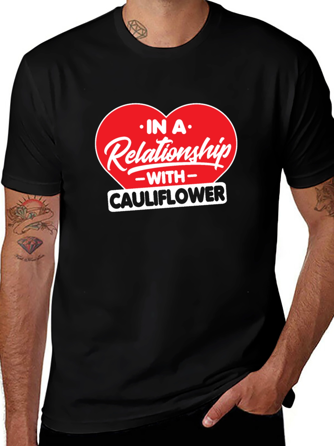 Variant 18 of In A Relationship With Cauliflower Graphic Tee