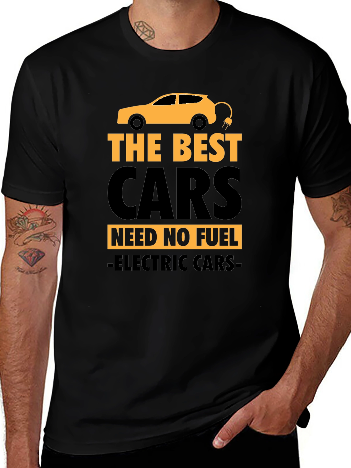 Electric Car T-Shirt - No Fuel Needed