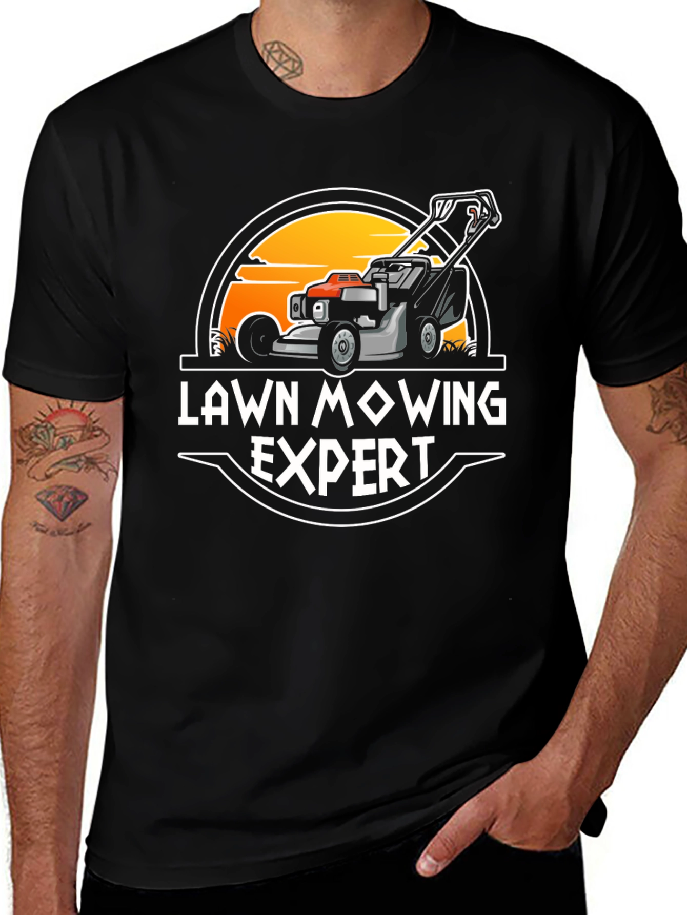 Variant 8 of Lawn Mowing Expert Graphic Tee