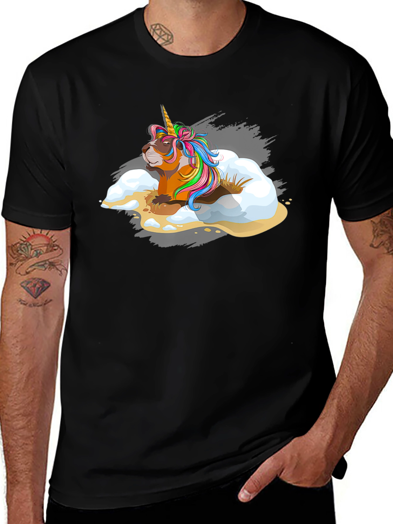 Variant 15 of Unicorn Groundhog Novelty Tee