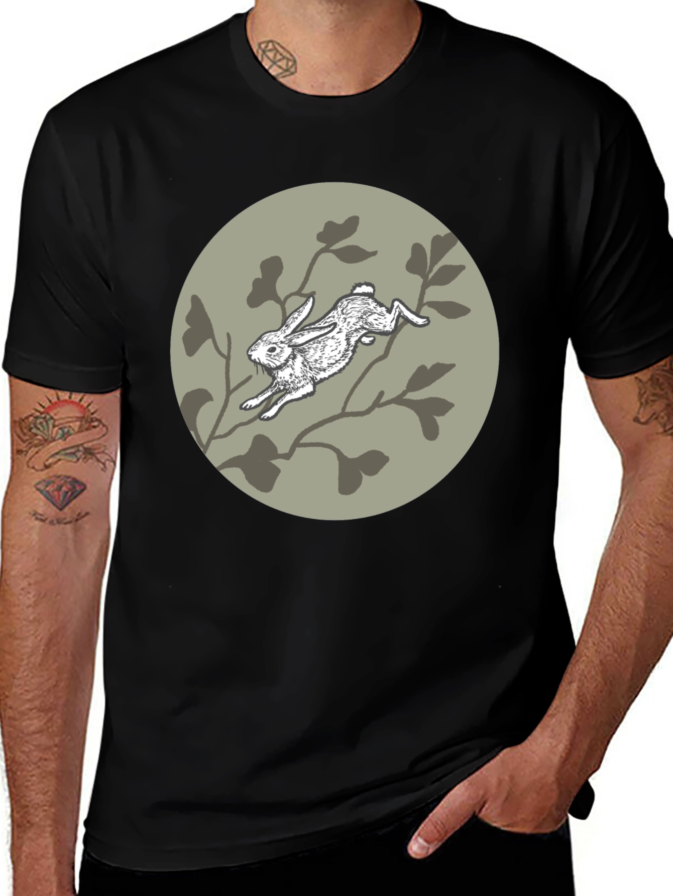Variant 8 of Rabbit T-Shirt - Artistic Graphic Tee