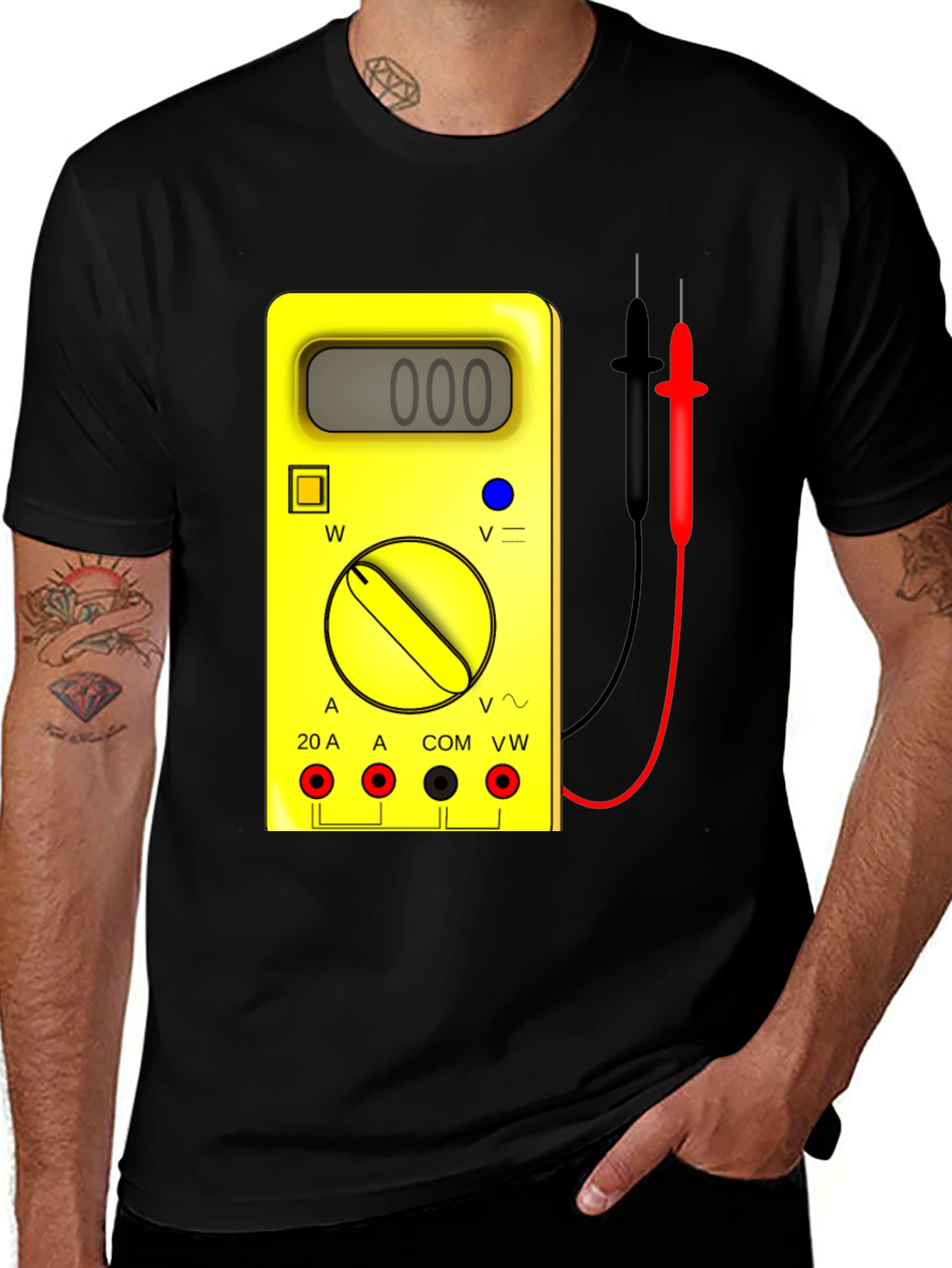 Variant 15 of Electrician Multimeter Graphic T-Shirt