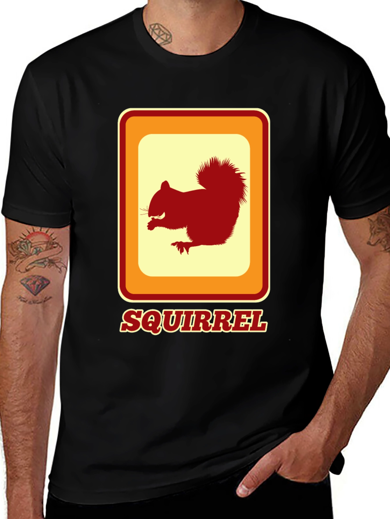 Variant 18 of Retro Squirrel T-Shirt - Classic Graphic Tee