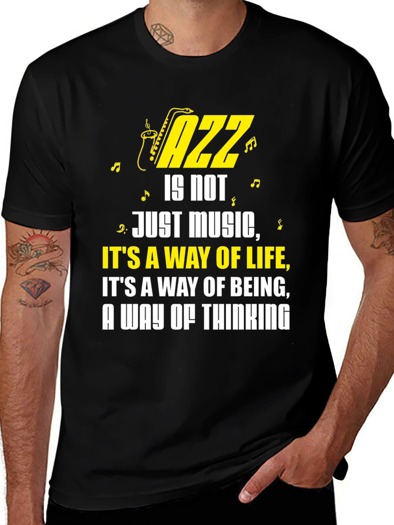 Variant 12 of Jazz is Not Just Music Graphic T-Shirt