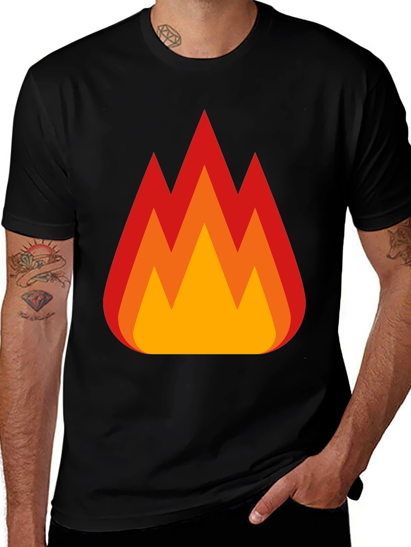 Variant 12 of Flaming Hot Tee - Bold Graphic Print T-Shirt