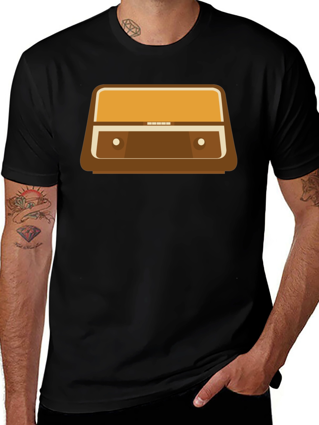 Variant 20 of Retro Radio Graphic Tee - Vintage Music Lover T-Shirt