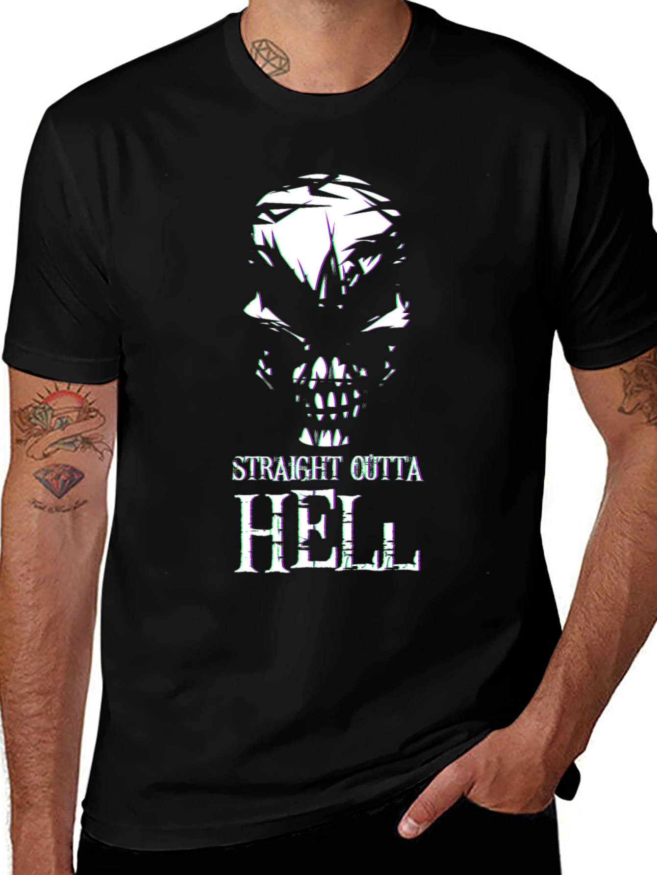 Variant 12 of Straight Outta Hell Graphic T-Shirt
