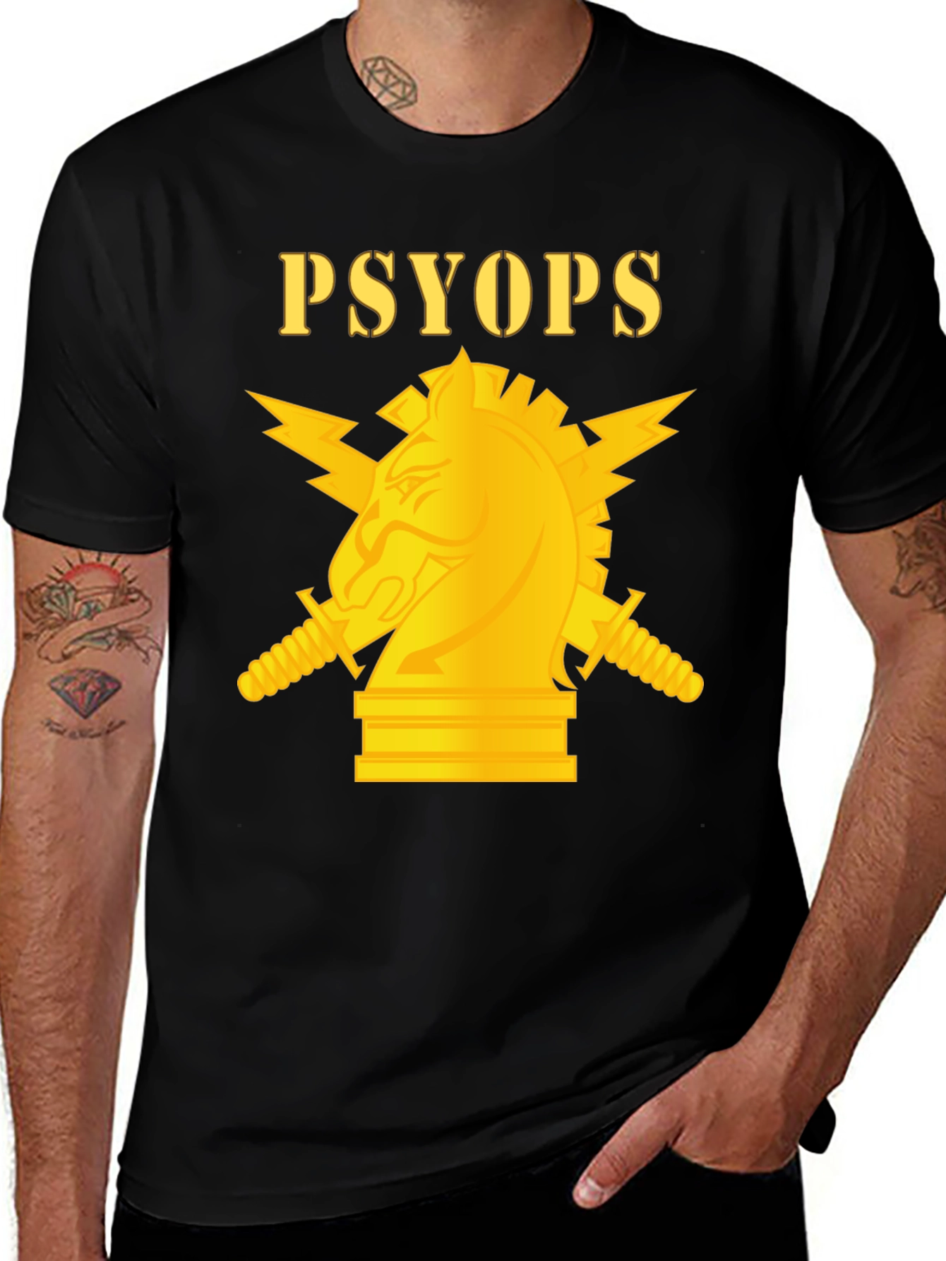 PSYOPs T-Shirt - Golden Knight Design