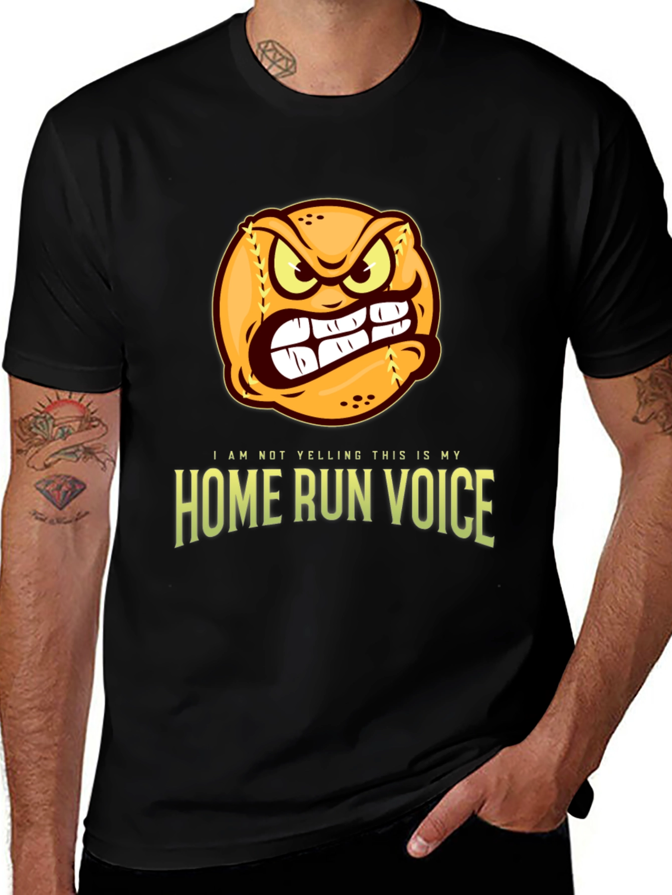 Variant 21 of Angry Baseball Home Run Voice T-Shirt