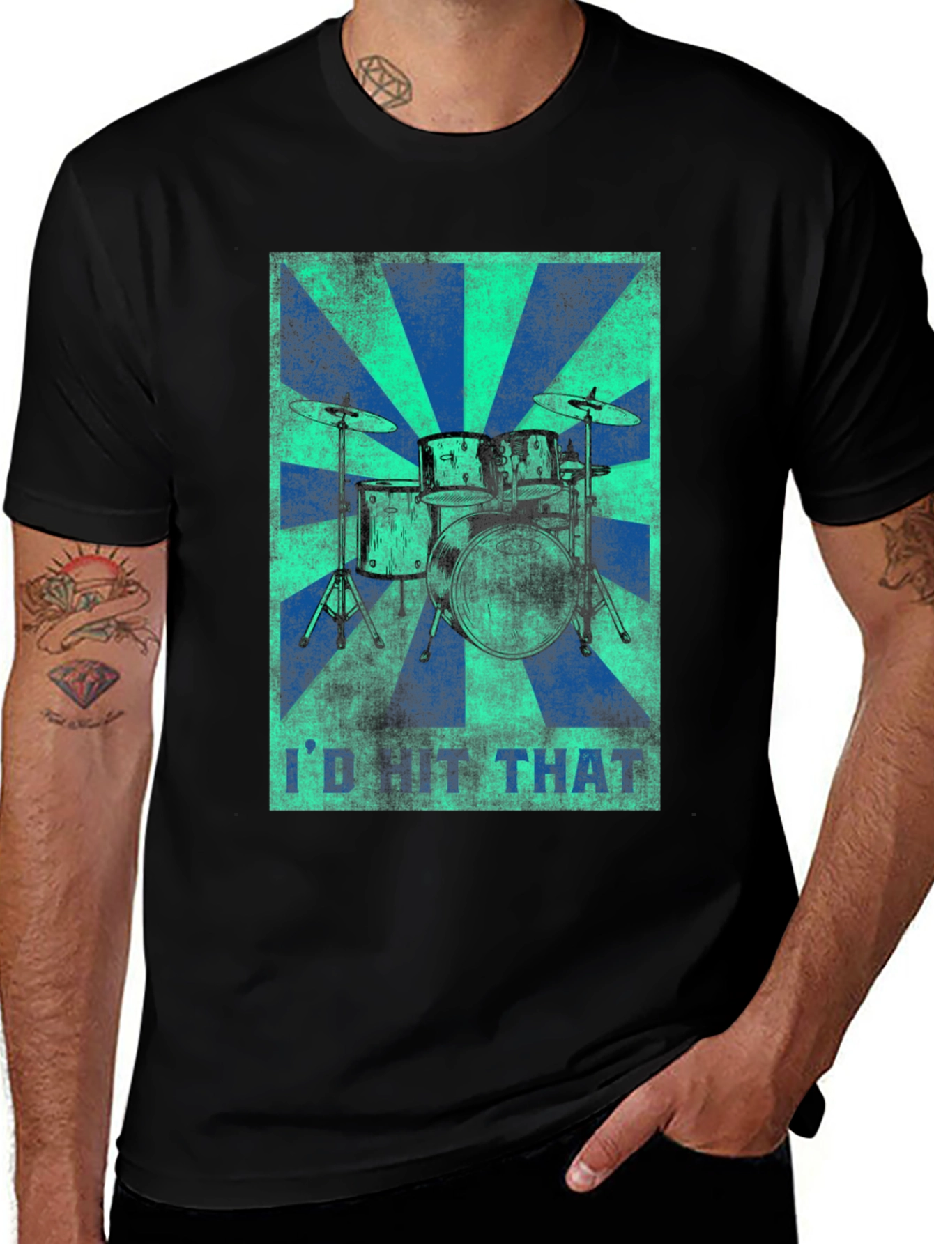 Variant 8 of I'd Hit That Drum Set Graphic Tee