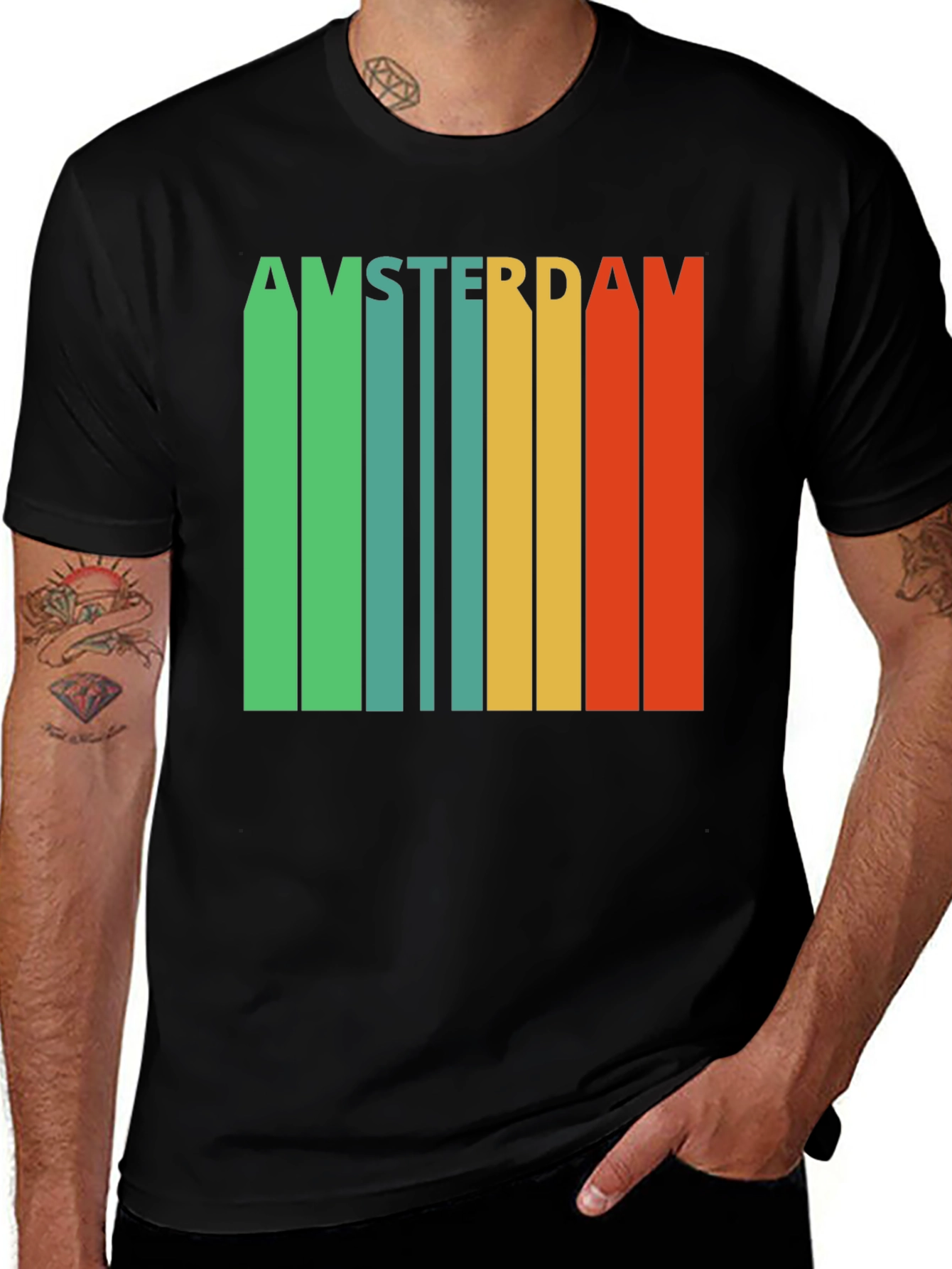 Amsterdam Retro Striped T-Shirt