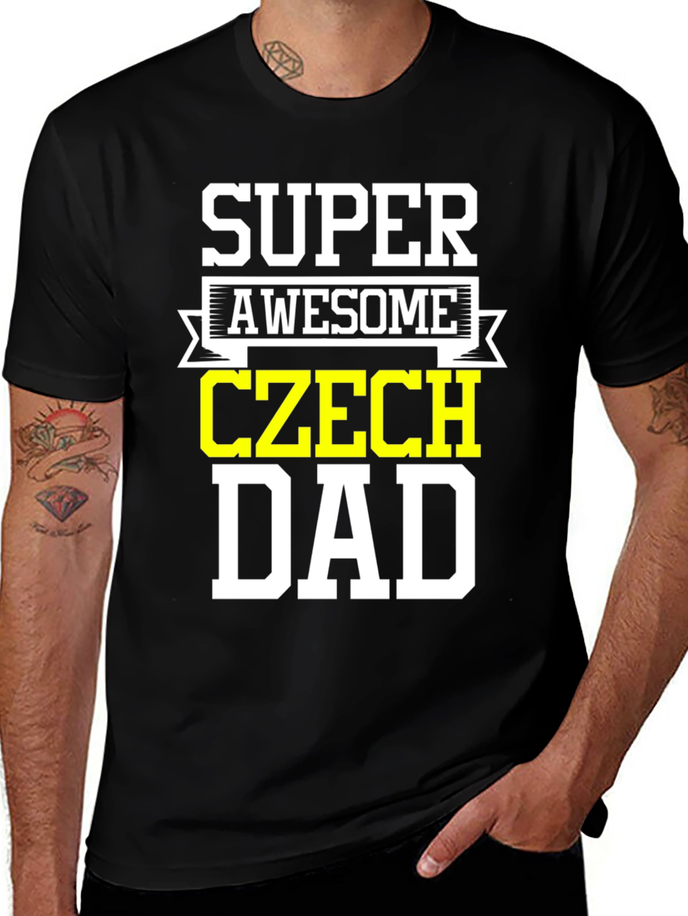 Super Awesome Czech Dad T-Shirt