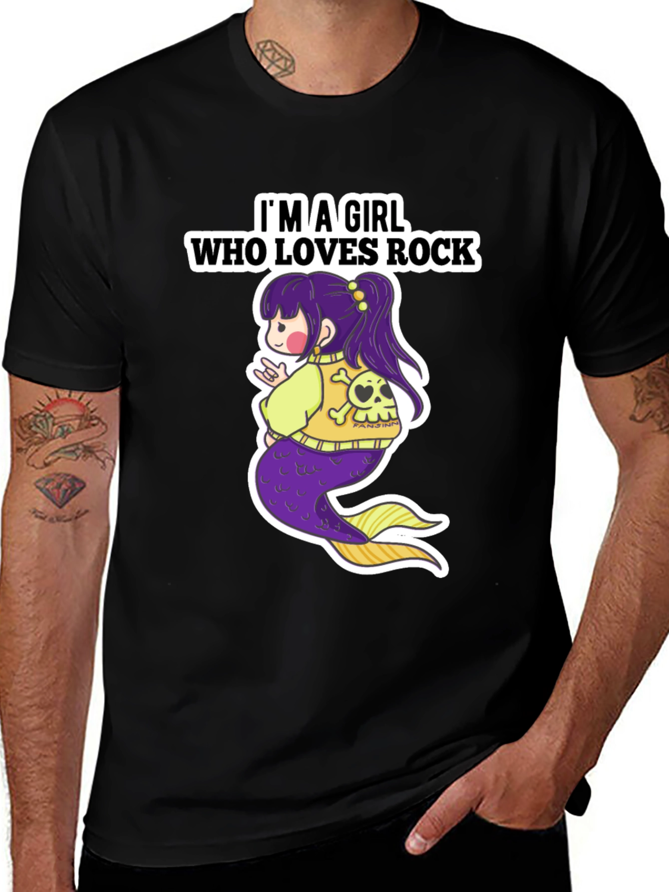 Variant 6 of Rock Mermaid Graphic T-Shirt