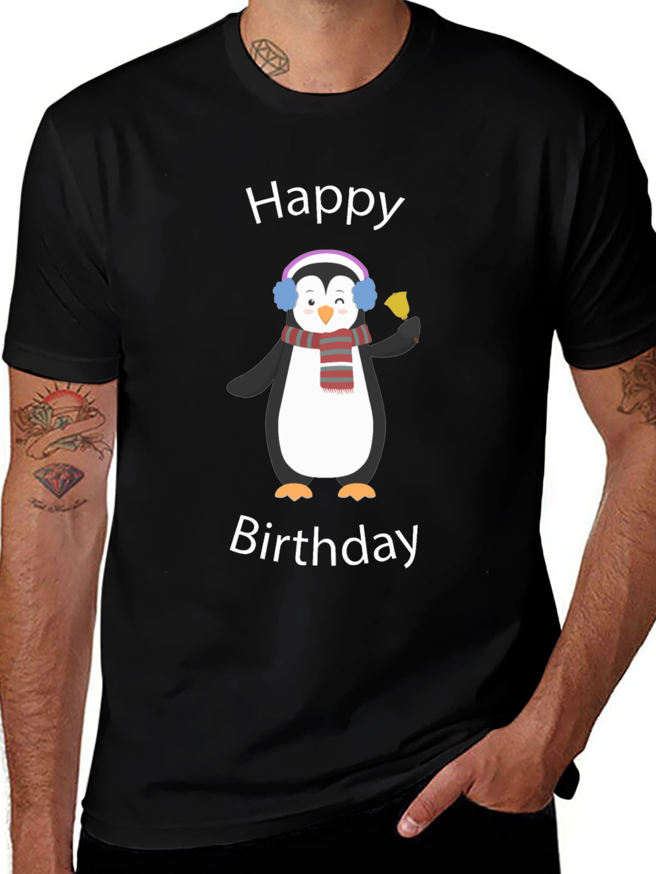 Variant 6 of Happy Birthday Penguin T-Shirt