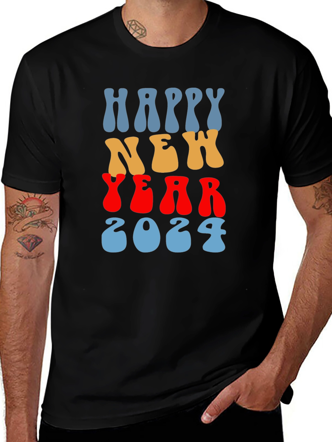 Variant 22 of Happy New Year 2024 Graphic Tee