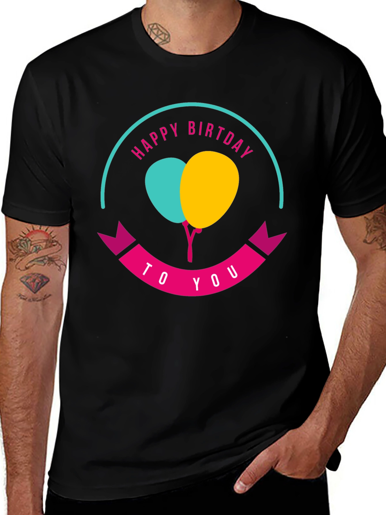 Variant 10 of Happy Birthday T-Shirt - Celebration Tee