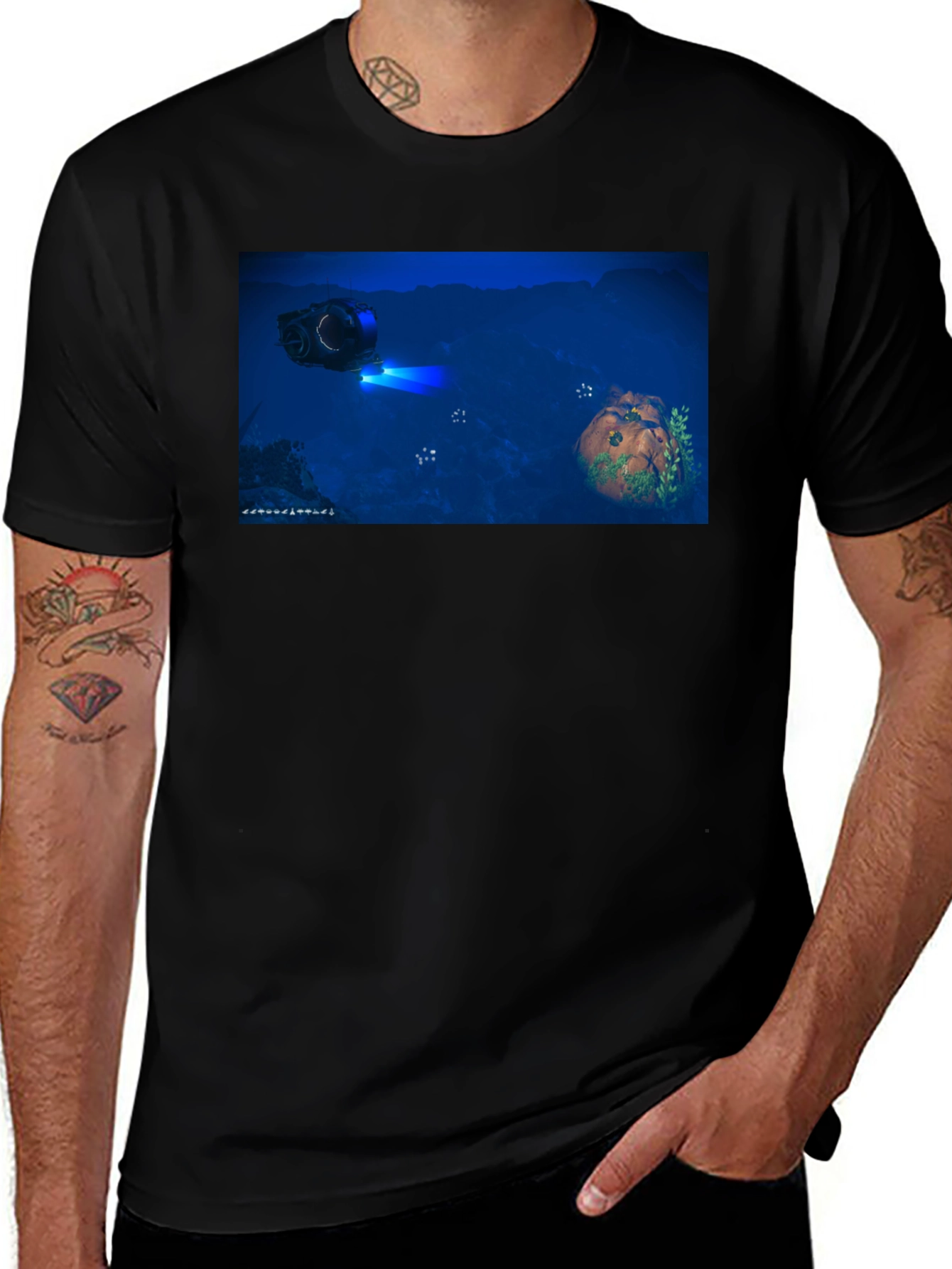 Variant 13 of No Man's Sky Submarine Graphic Tee