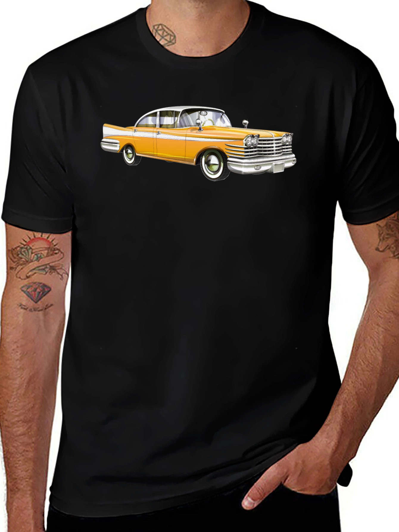 Variant 5 of Classic Car Graphic Tee - Retro Style
