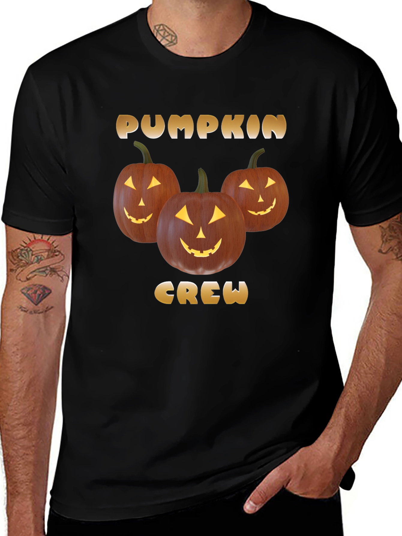 Pumpkin Crew Halloween T-Shirt - Spooky Season