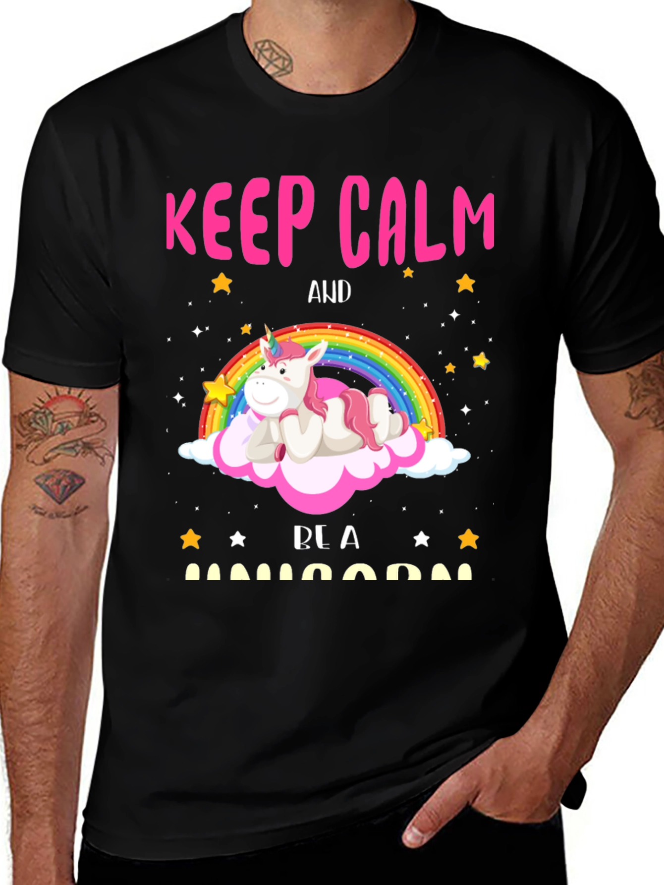 Variant 19 of Keep Calm and Be A Unicorn Graphic T-Shirt