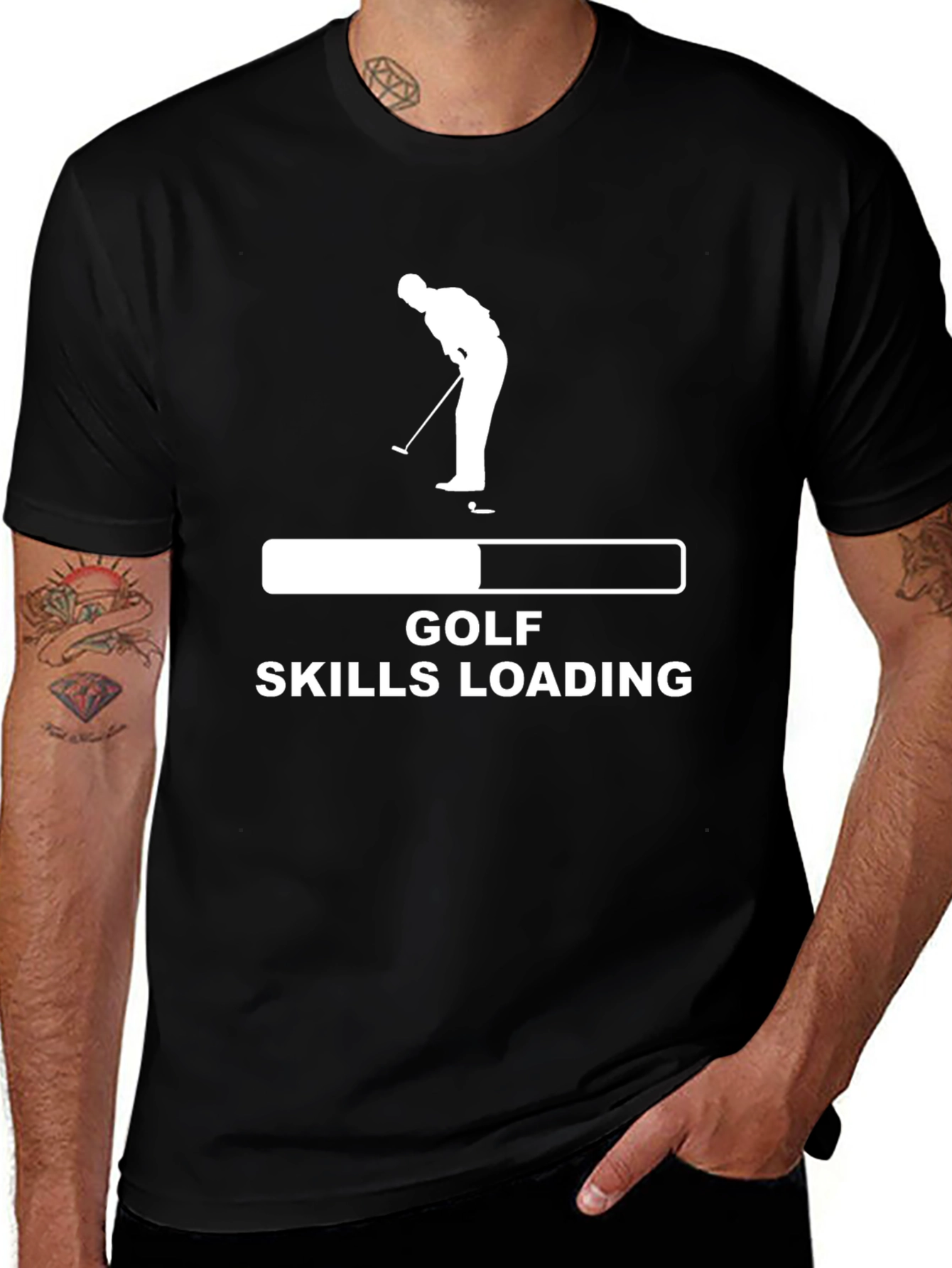 Golf Skills Loading T-Shirt - Funny Golfer Tee