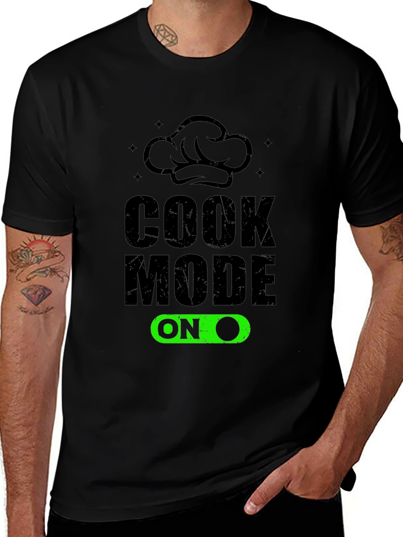 Variant 16 of Cook Mode ON - Funny Chef T-Shirt