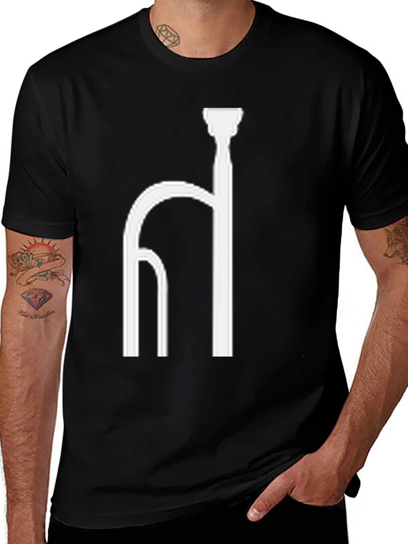 Variant 20 of Unique Graphic Black T-Shirt