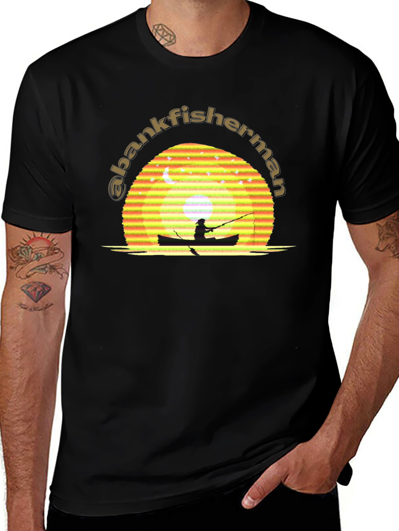 Variant 16 of Bank Fisherman Sunset T-Shirt