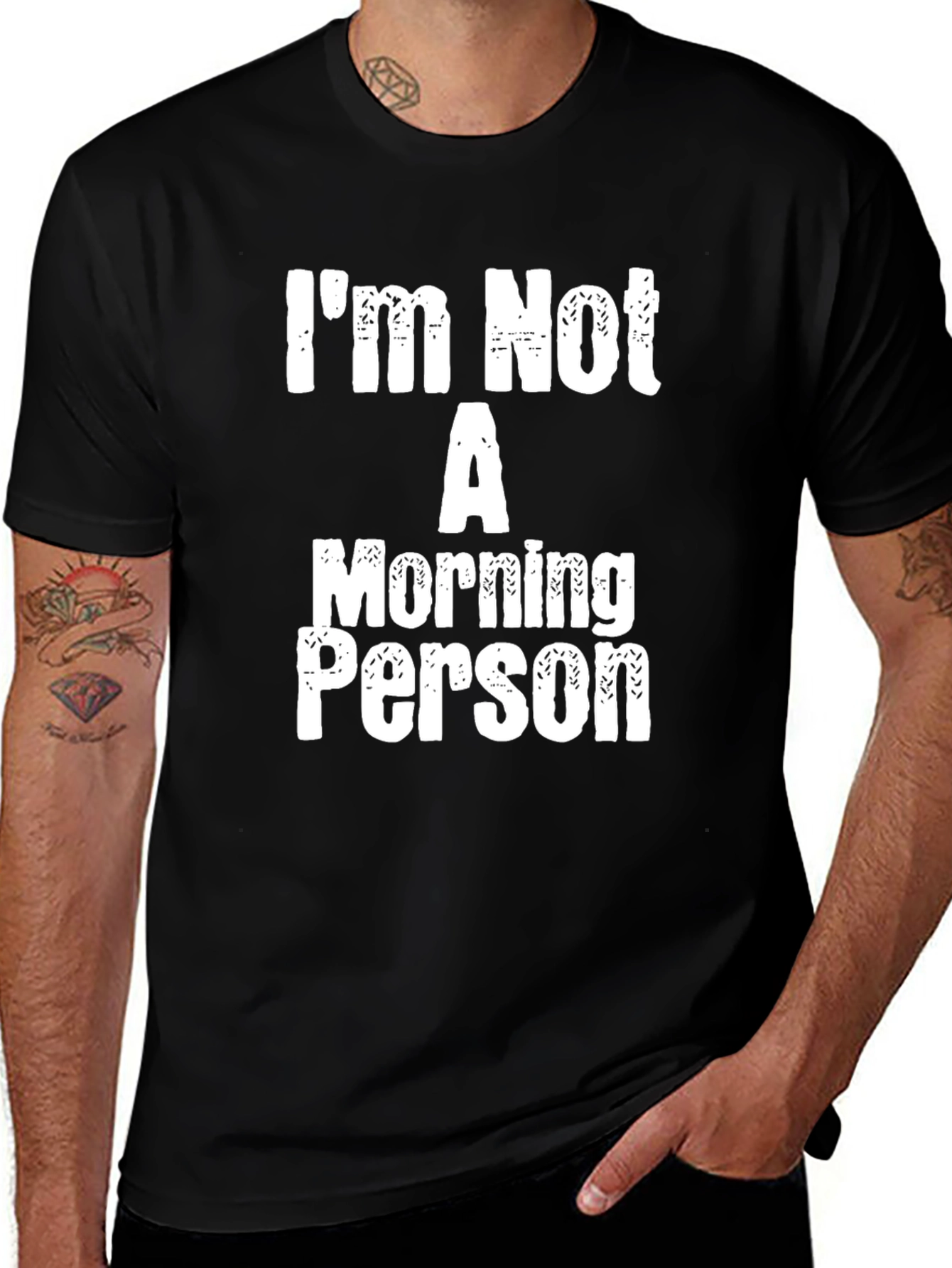 Variant 2 of I'm Not a Morning Person Black T-Shirt