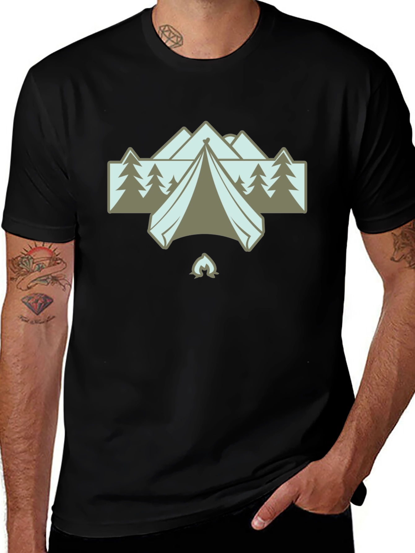 Variant 30 of Camping Adventure T-Shirt - Outdoors Graphic Tee
