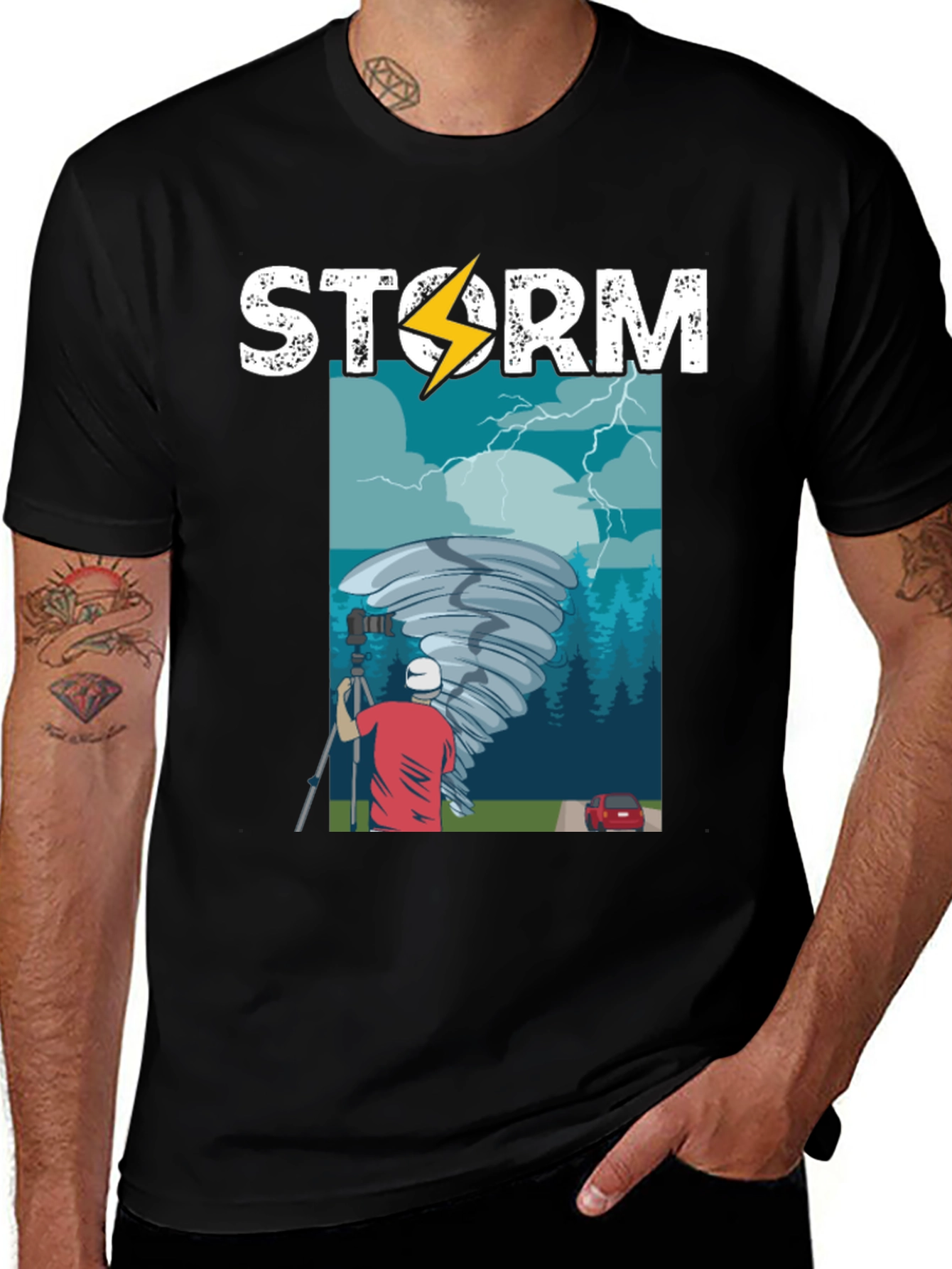 Variant 2 of Storm Chaser Graphic T-Shirt