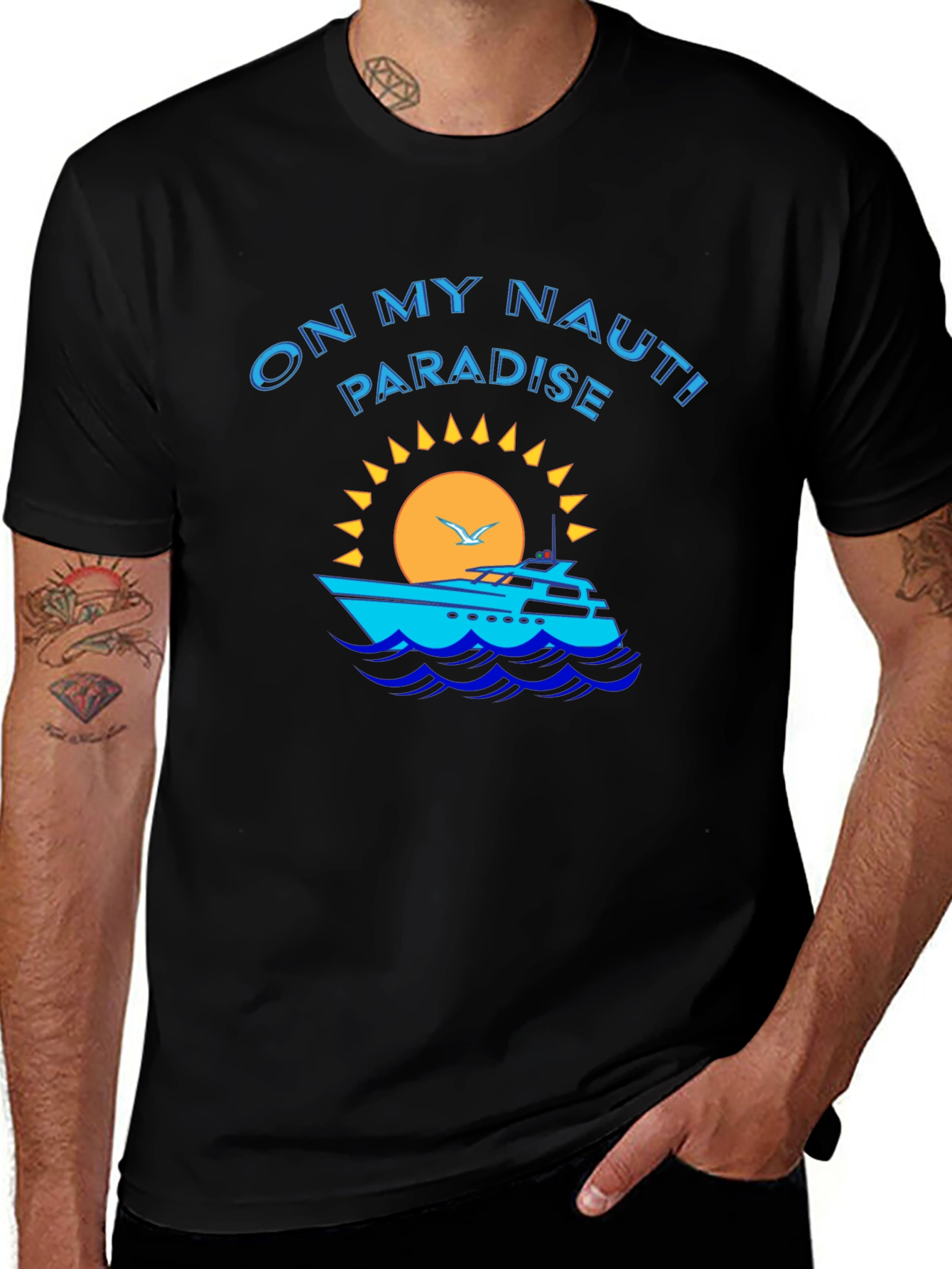 Variant 19 of Nautical Paradise Graphic Print Tee