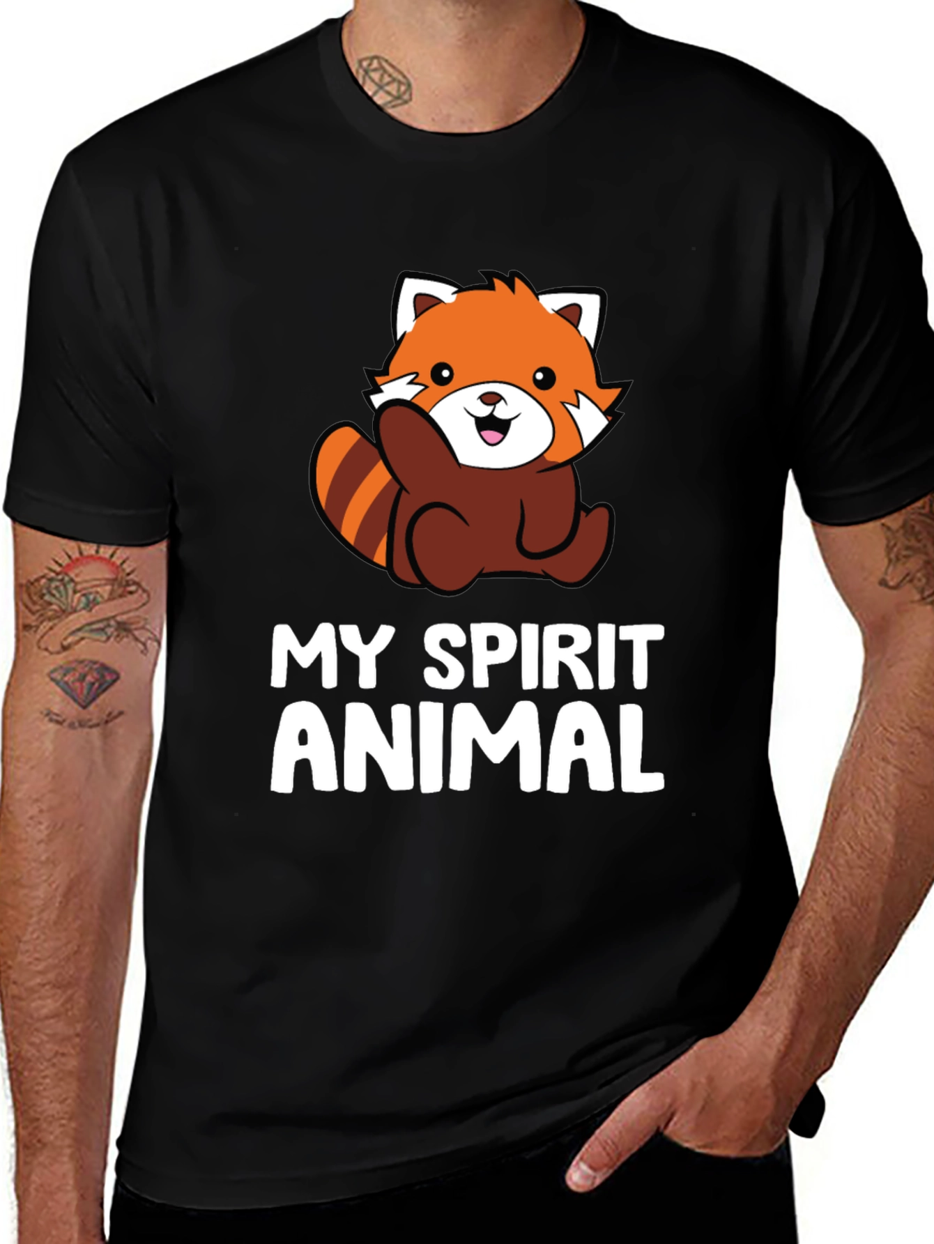 Variant 29 of Red Panda Spirit Animal Graphic Tee