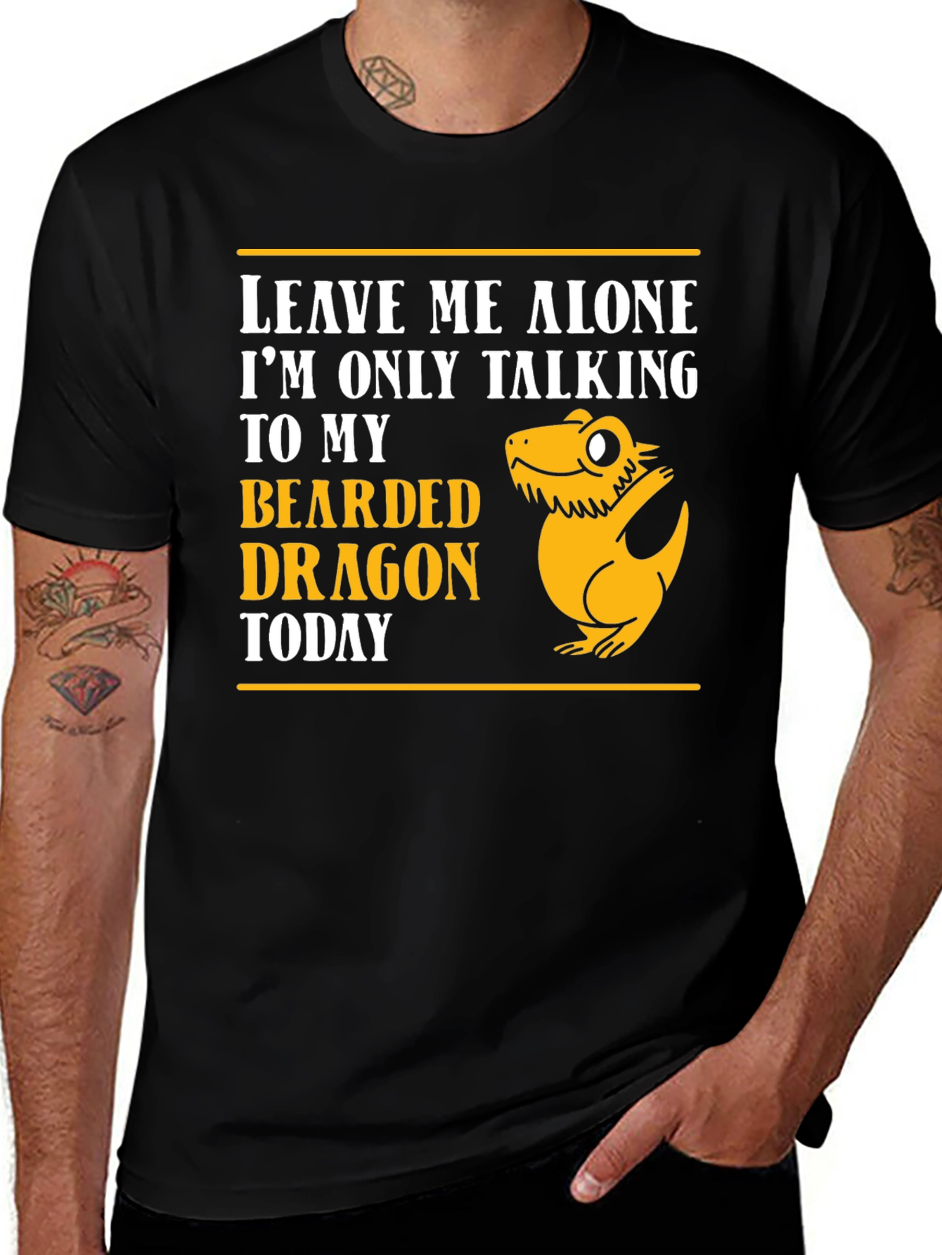 Variant 26 of Bearded Dragon T-Shirt - Leave Me Alone