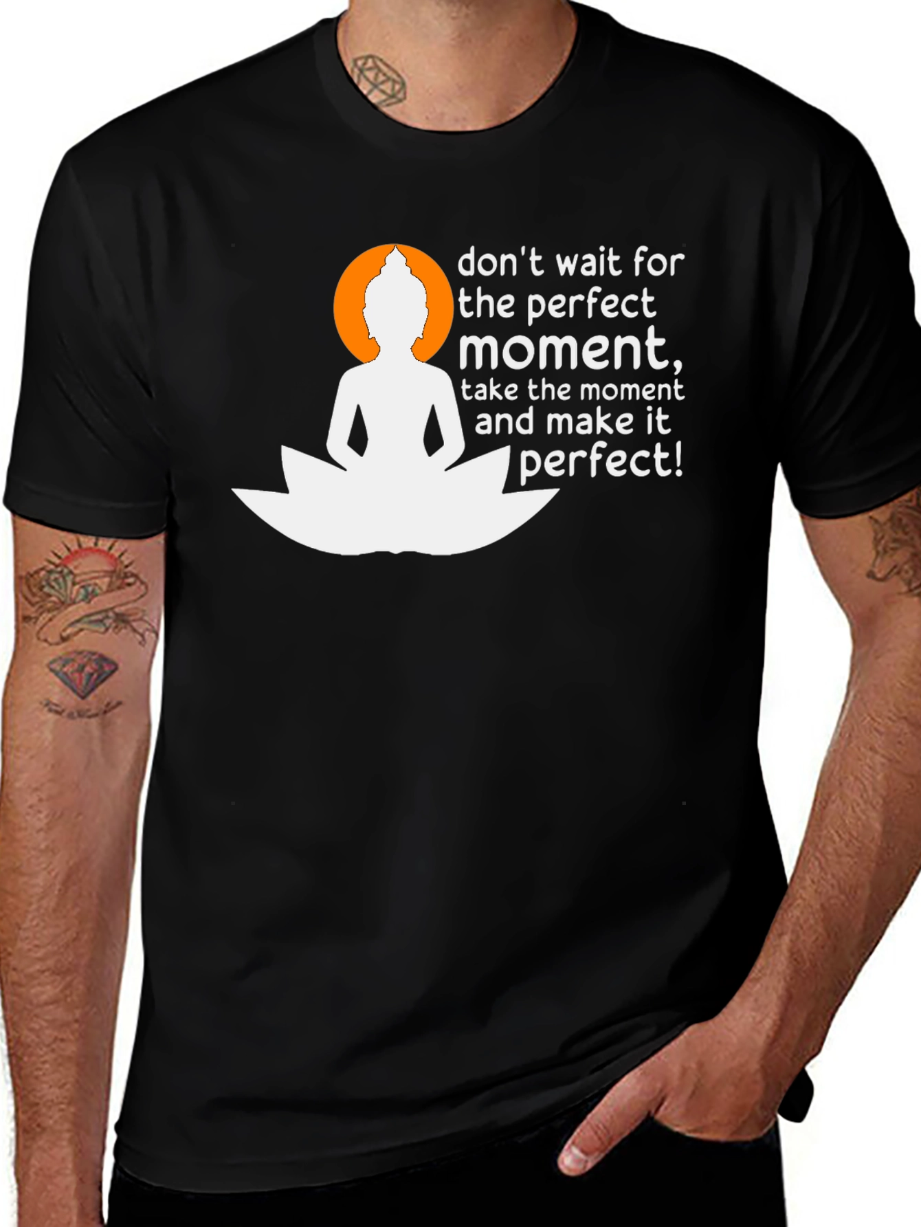 Buddha Moment T-Shirt - Inspirational Graphic Tee