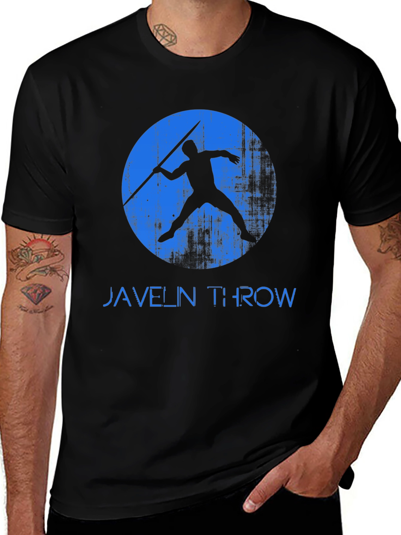 Variant 2 of Javelin Throw Graphic Tee - Sporty Black T-Shirt