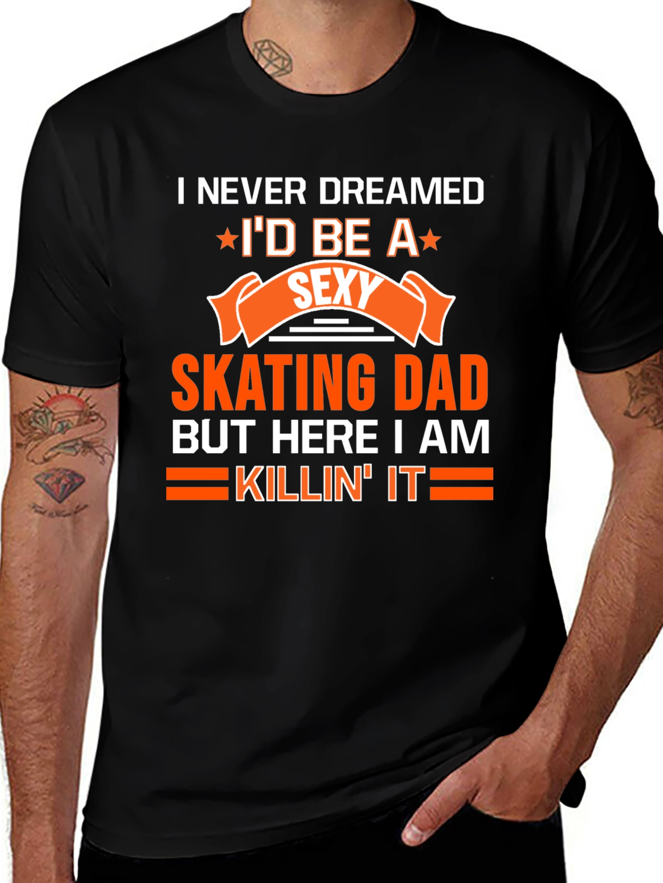Variant 20 of Sexy Skating Dad T-Shirt - Novelty Graphic Tee