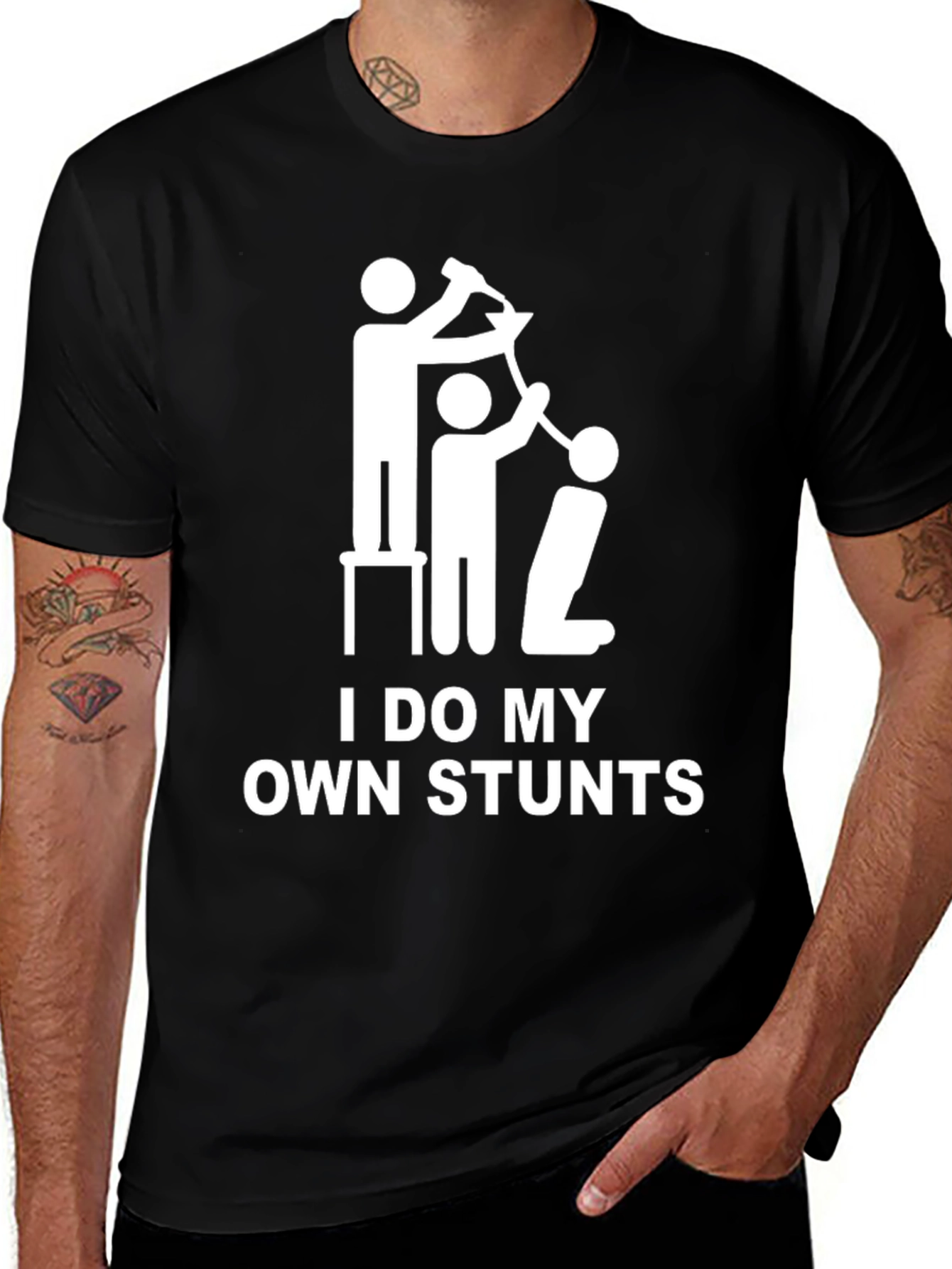 Variant 22 of I Do My Own Stunts Graphic T-Shirt