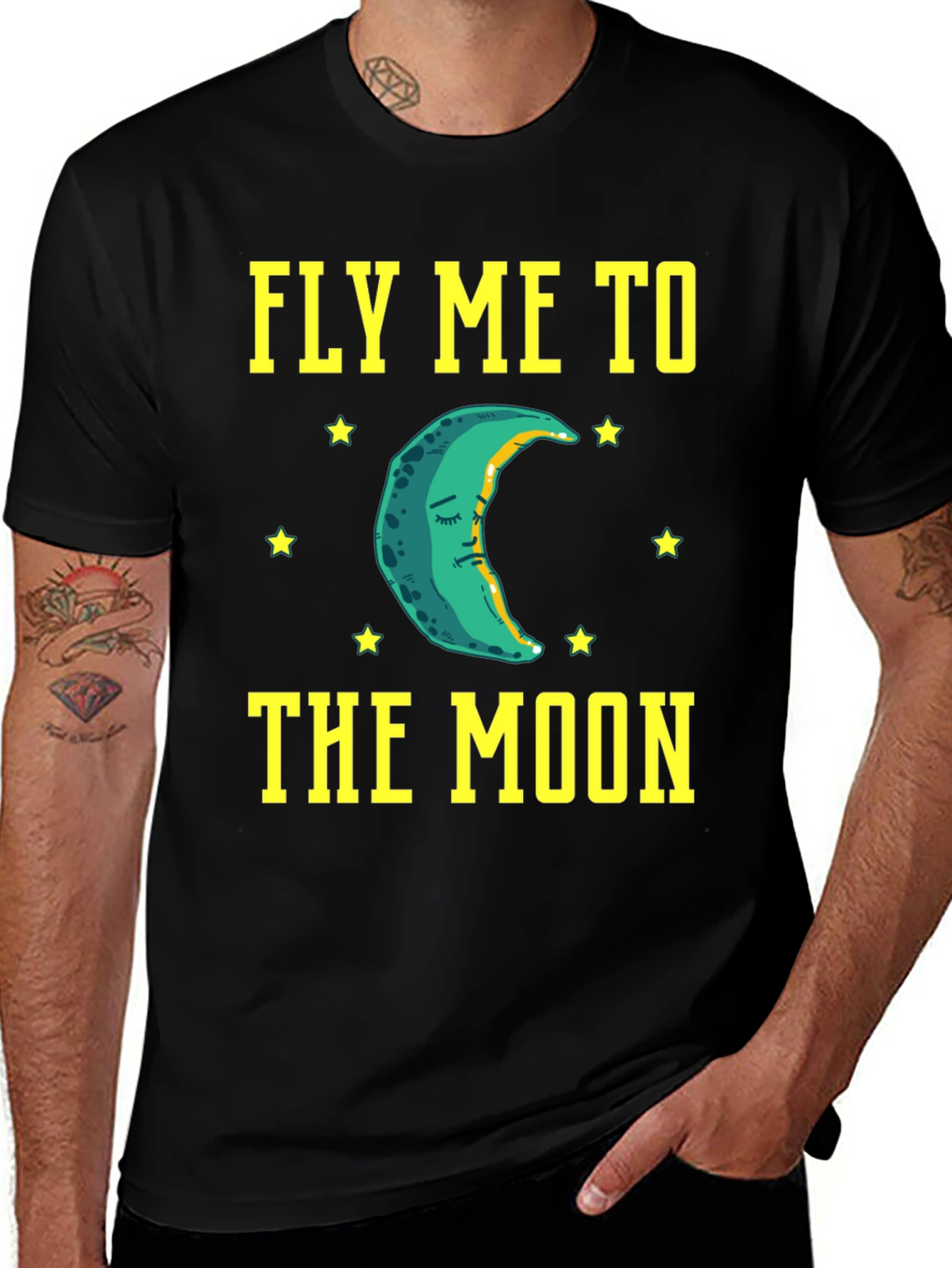 Variant 28 of Fly Me To The Moon Graphic Tee