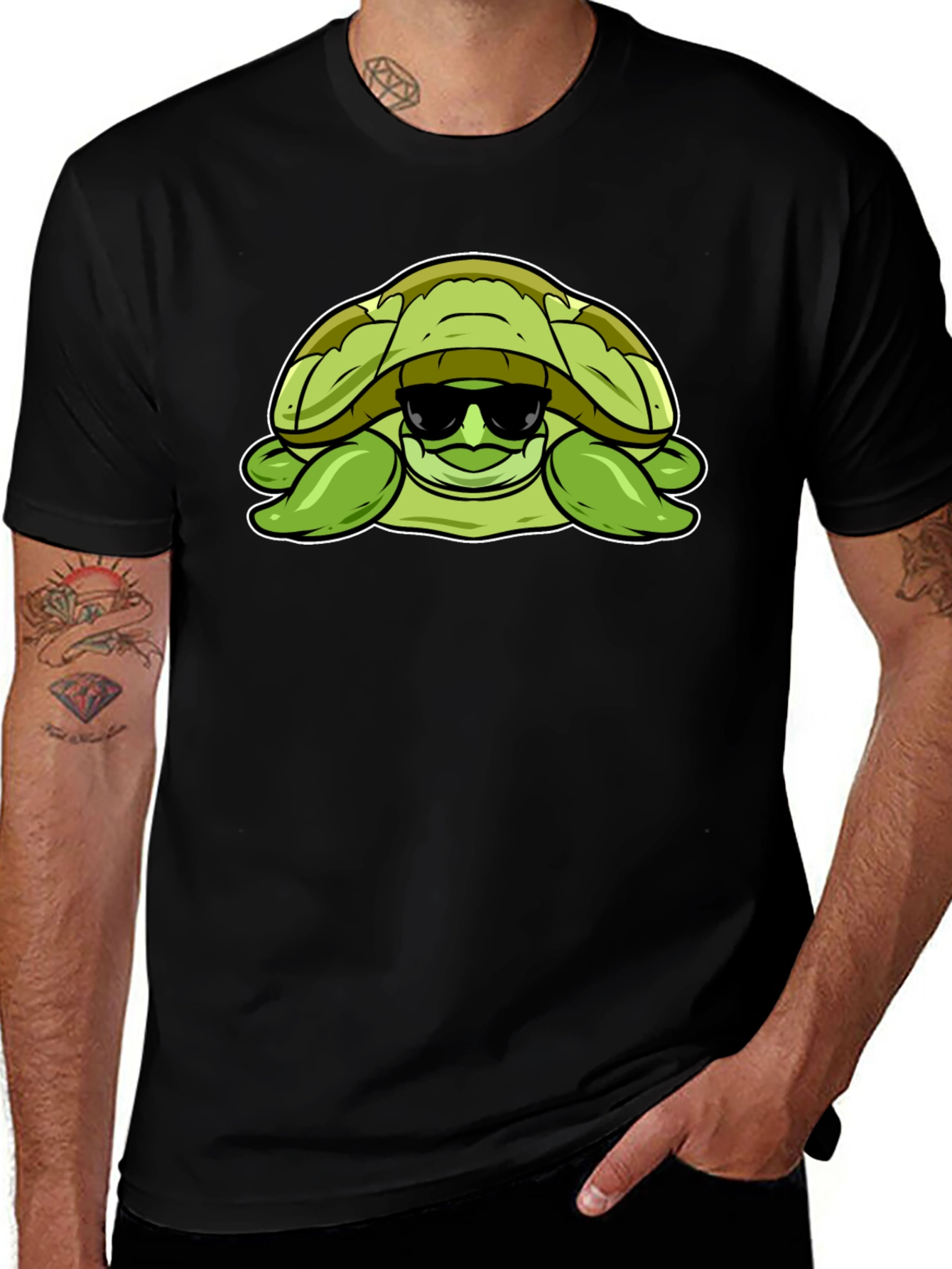 Variant 9 of Cool Turtle Graphic T-Shirt
